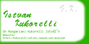 istvan kukorelli business card